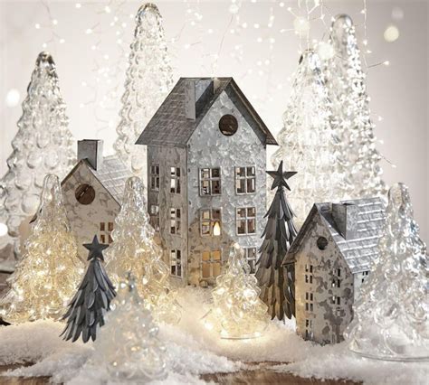 metal houses christmas decorations|decorative galvanized metal houses.